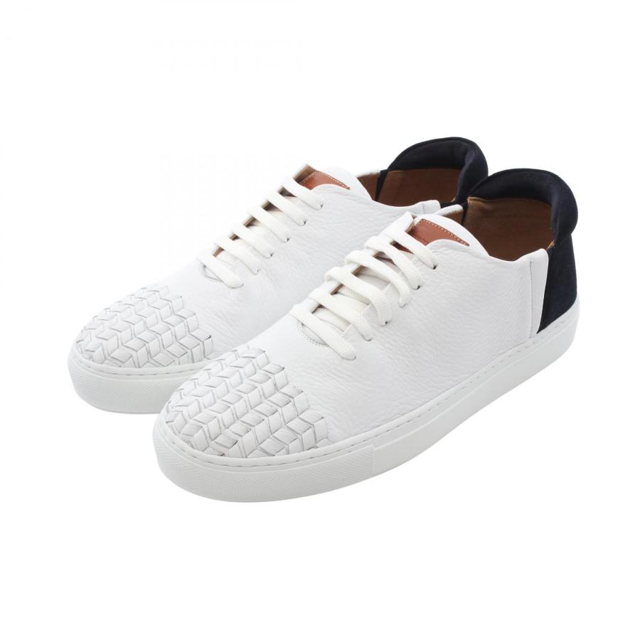 ジョルジオアルマーニ GIORGIO ARMANI スニーカー 靴 レザー ホワイト