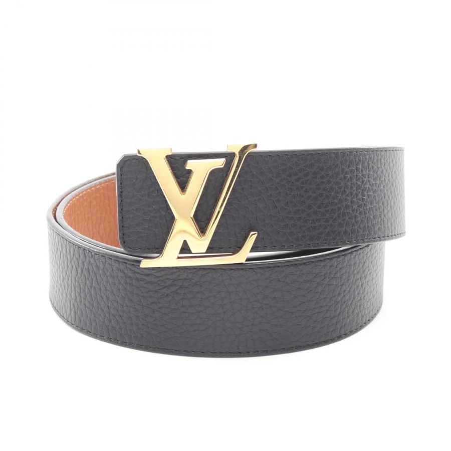 ルイ・ヴィトン LOUIS VUITTON サンチュール LVイニシャル 40MM ベルト 衣料品 レザー メンズ ブラック系 / ブラウン系 M9151 【中古】 LOUIS VUITTON（ルイ・ヴィトン） サンチュール LVイニシャル 40MM
