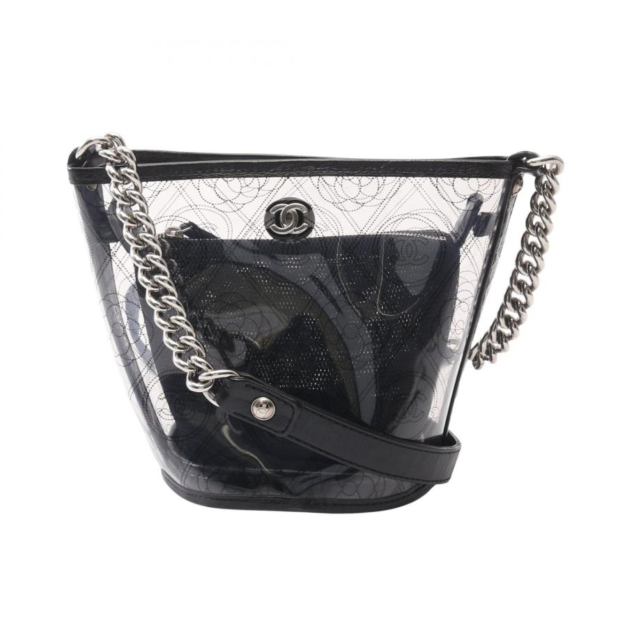 超美品CHANEL カメリア　ショルダーバッグ CHANEL（シャネル） カメリア ショルダーバッグ バッグ ビニール