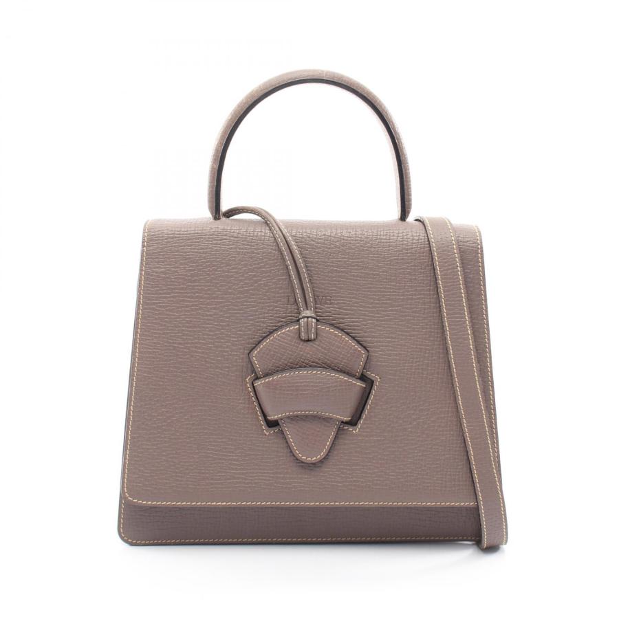 LOEWE（ロエベ） バルセロナ2WAY ハンドバッグ バッグ レザー ベージュ 