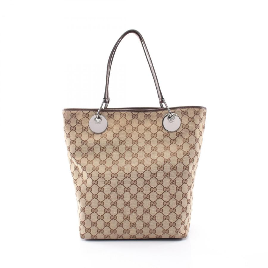 Gucci ベージュキャンバスバッグ GUCCI（グッチ） GUCCI GGキャンバス トートバッグ バッグ キャンバス