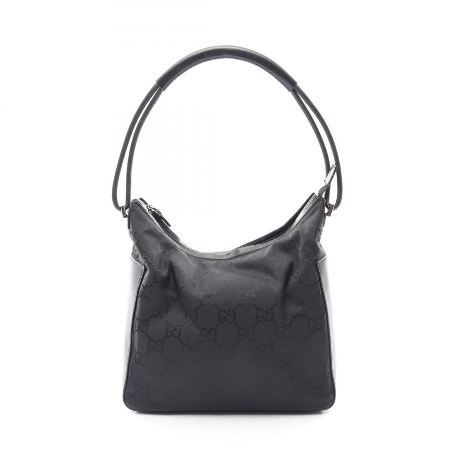 GUCCI ブラック ナイロン ショルダー バッグです GUCCI（グッチ） GUCCI GG柄 ショルダーバッグ バッグ ナイロン