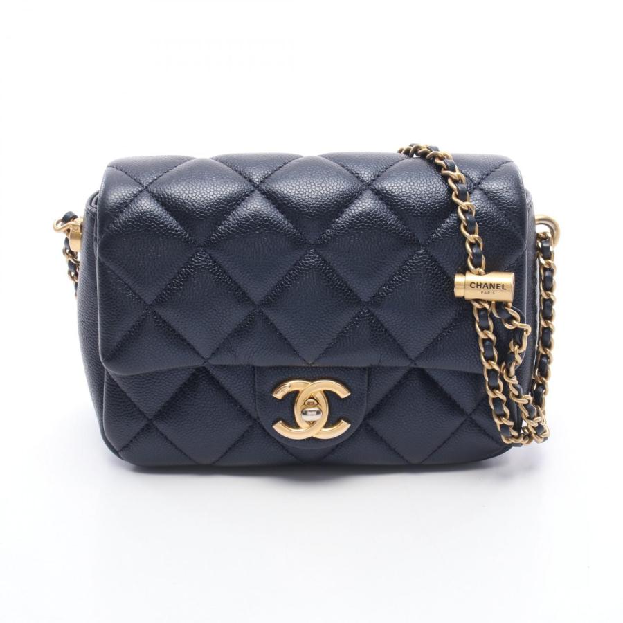 CHANEL シャネル【美品】キャビアスキン マトラッセ ショルダーバッグ CHANEL（シャネル） ミニマトラッセ メタリック ショルダーバッグ