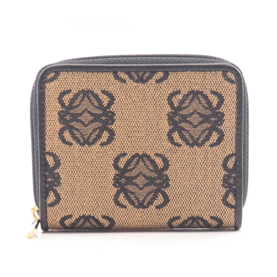 LOEWE（ロエベ） アナグラム コインケース 財布 キャンバス ベージュ系