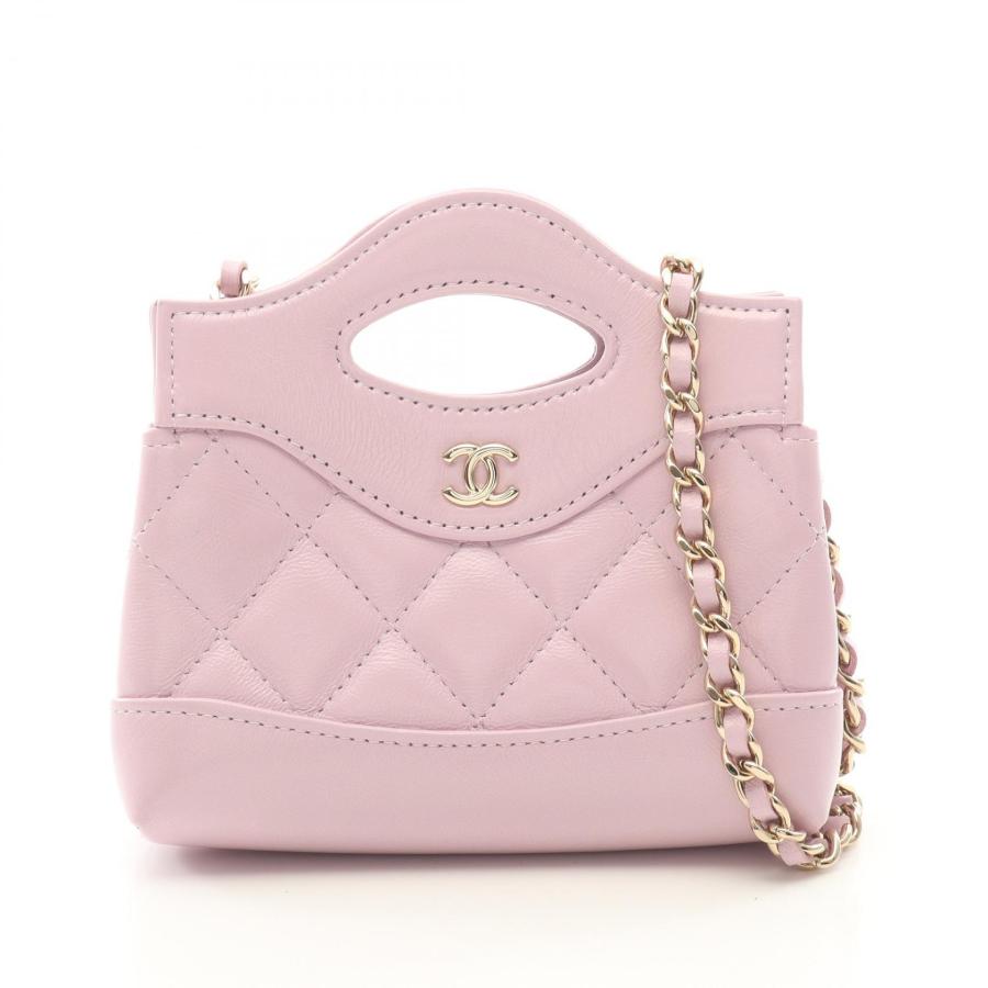 【正規品】 CHANEL ピンク チェーン ショルダーバッグ CHANEL（シャネル） CHANEL Chanel 31 チェーン クラッチ マトラッセ