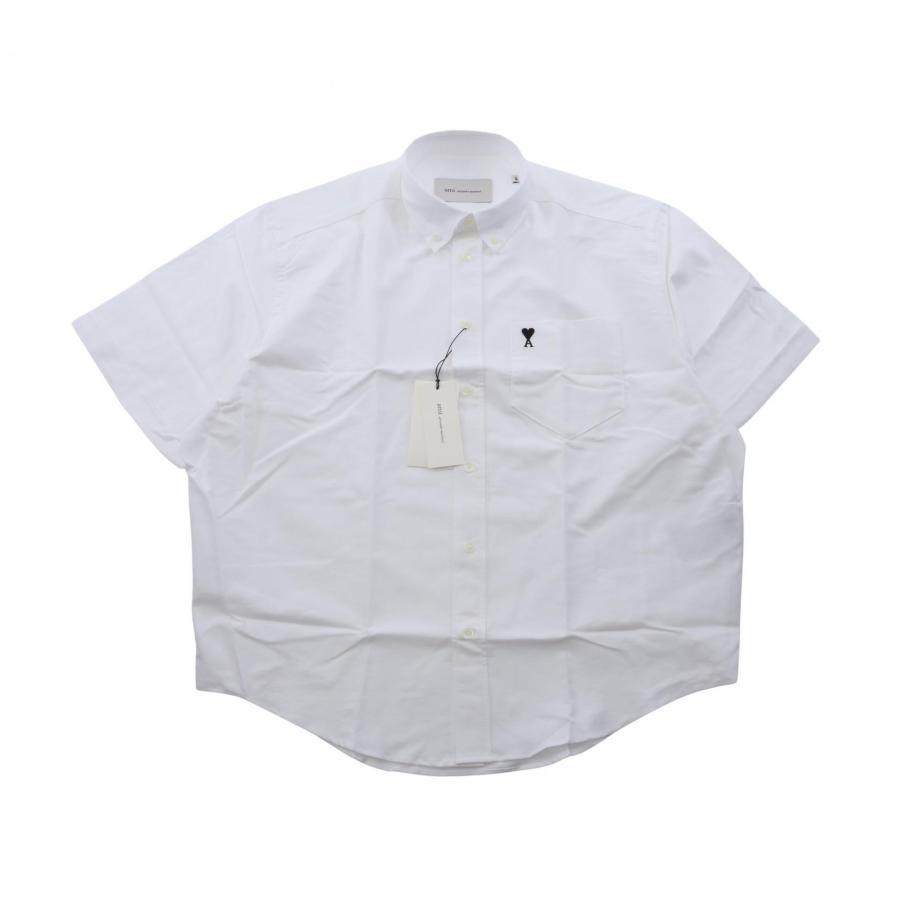 アミ AMI Ami De Coeur 半袖 衣料品 トップス コットン メンズ ホワイト系 HSH823.CO003116841 【新品】 アミ AMI Ami De Coeur 半袖 その他トップス 衣料品 トップス コットン