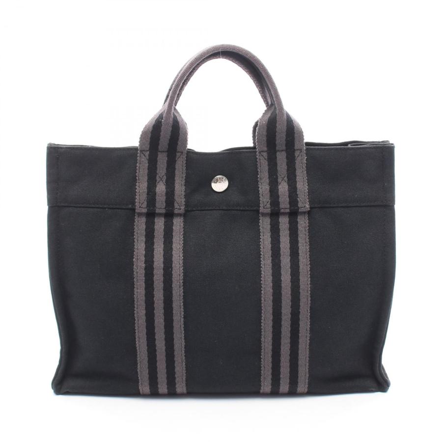 ✨HERMES✨エルメス✨フールトゥPM✨キャンバス✨ブラック✨トートバッグ✨ HERMES（エルメス） フールトゥPM トートバッグ バッグ キャンバス