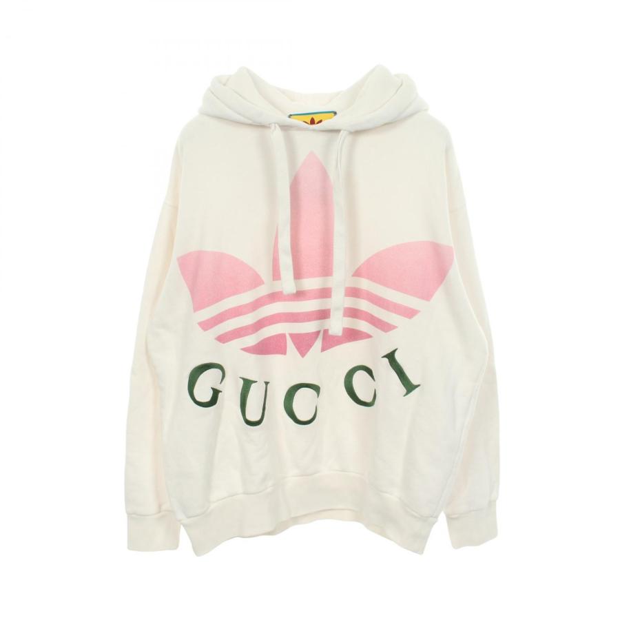 GUCCI（グッチ） GUCCI GUCCI × adidas ロゴプリント フーディ