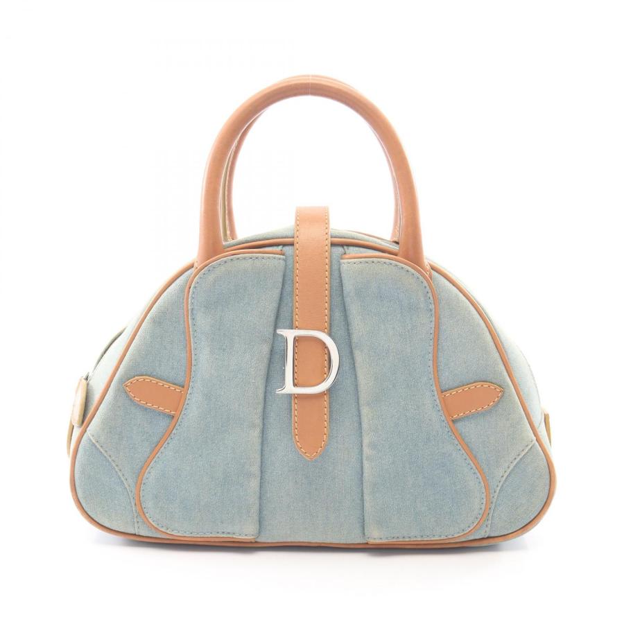 Christian Dior ディオール ダブルサドル ハンドバッグ デニム クリスチャンディオール Christian Dior ダブルサドル ハンドバッグ