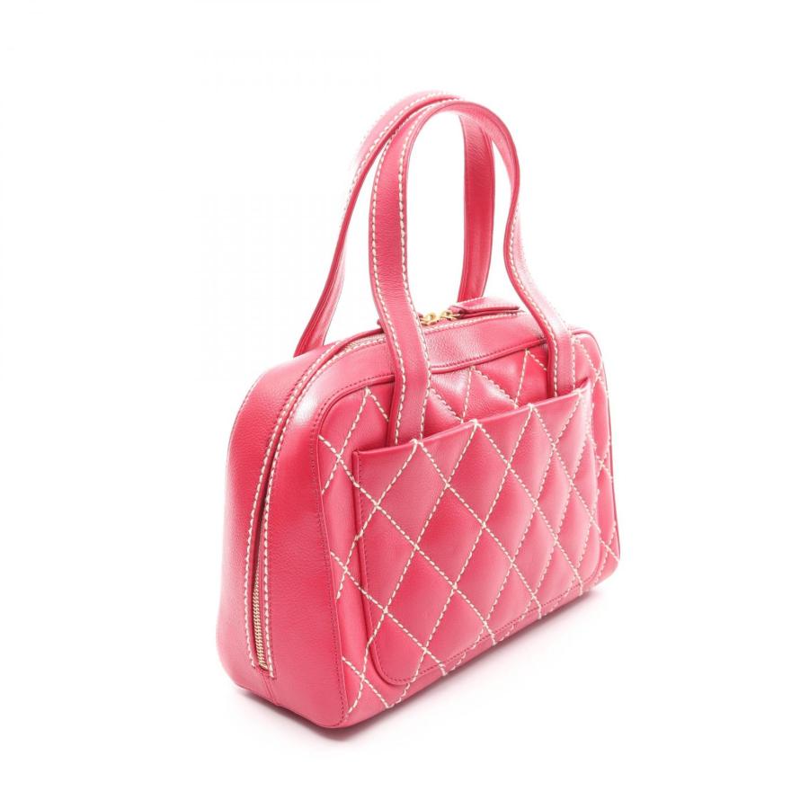 CHANEL ワイルドステッチハンドバッグ　美品 CHANEL（シャネル） ワイルドステッチ ハンドバッグ バッグ レザー