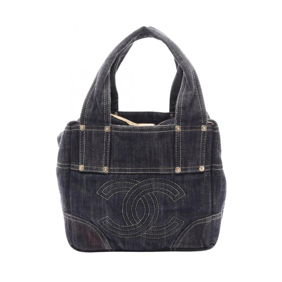 CHANEL シャネル スパークリングデニム ココマーク ハンドバッグ CHANEL（シャネル） スパークリングデニム ココマーク ハンドバッグ