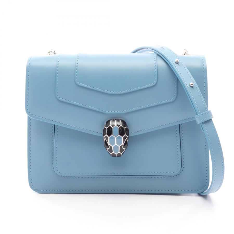 ☆美品☆BVLGARI セルペンティ フォーエバー パース ライトブルー系 BVLGARI（ブルガリ） セルペンティ フォーエバー クロスボディ