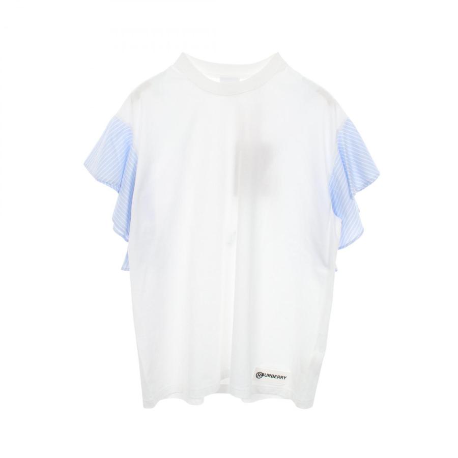 BURBERRY（バーバリー） 爆買 ストライプ フリル袖 半袖Tシャツ 衣料品 