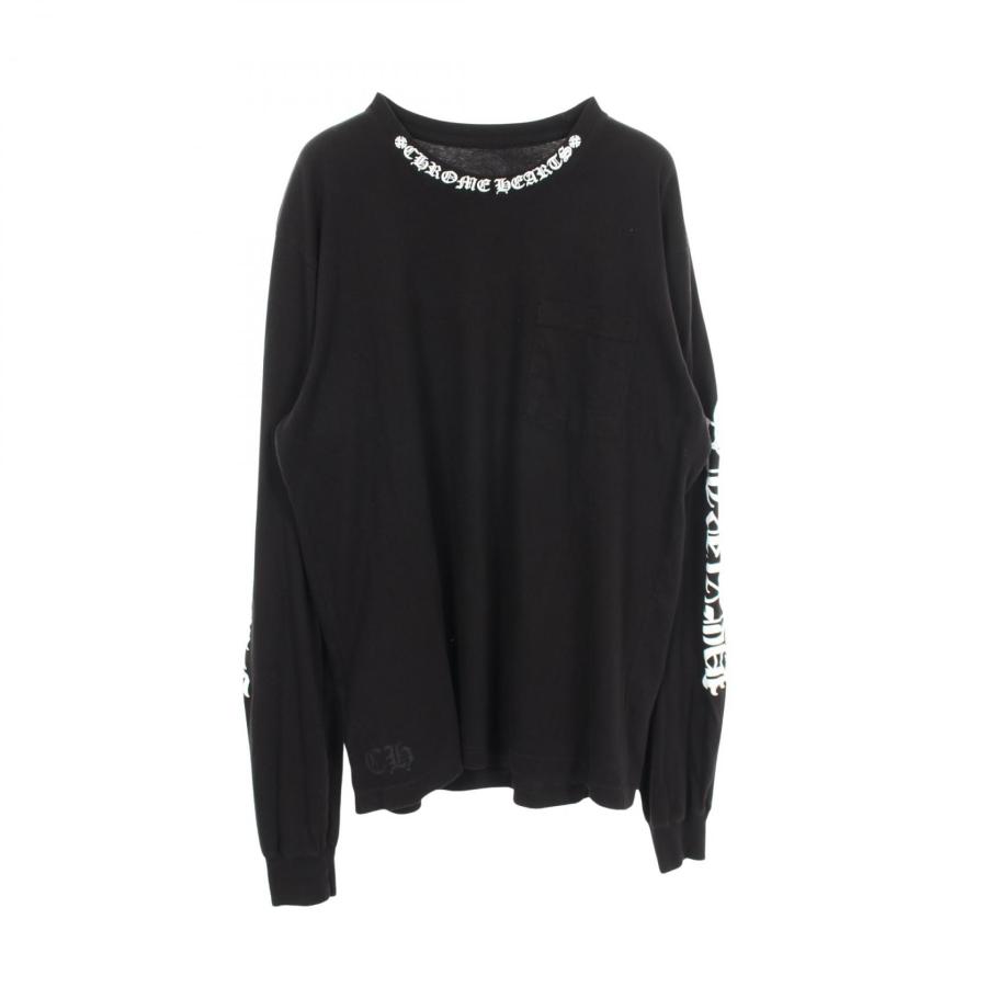 クロムハーツ CHROME HEARTS ネックロゴ ポケット付き 長袖Tシャツ