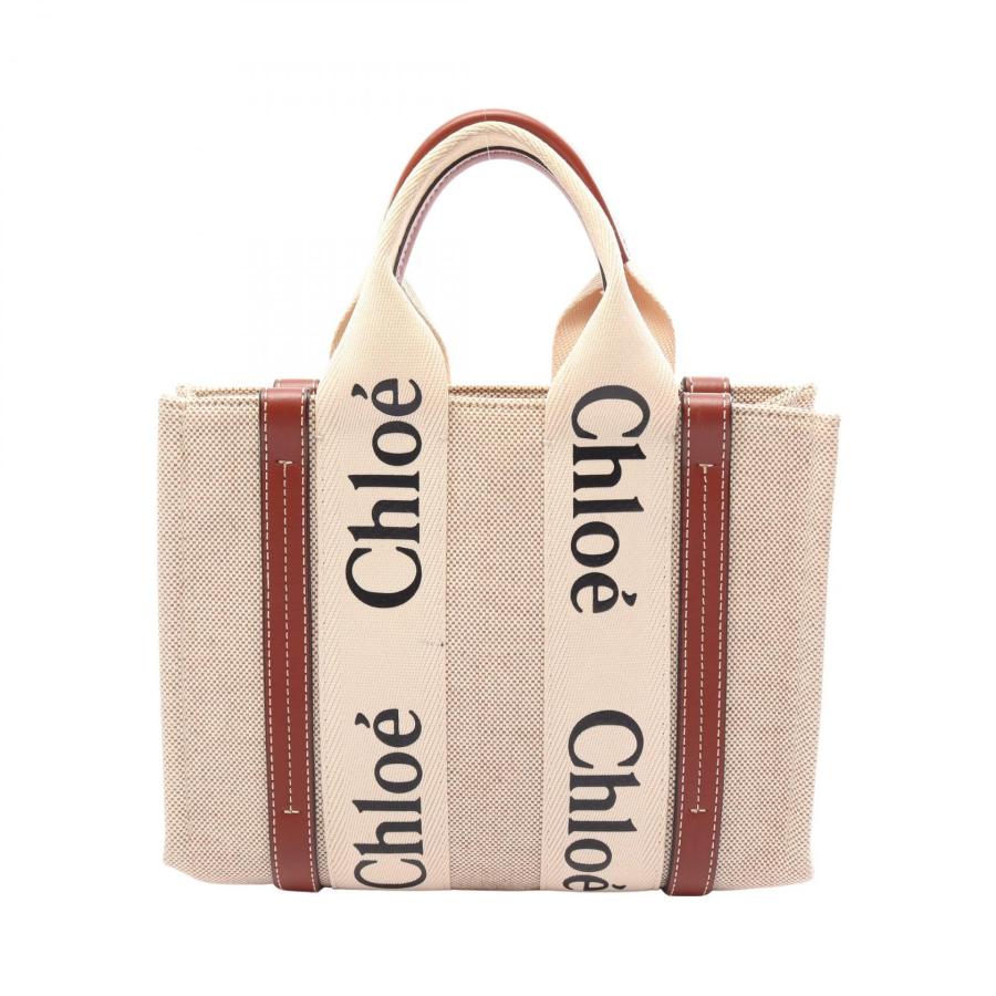 Chloe woody スモール　キャンバス　ベージュ Chloe（クロエ） Chloe WOODY ウッディ スモール トートバッグ バッグ