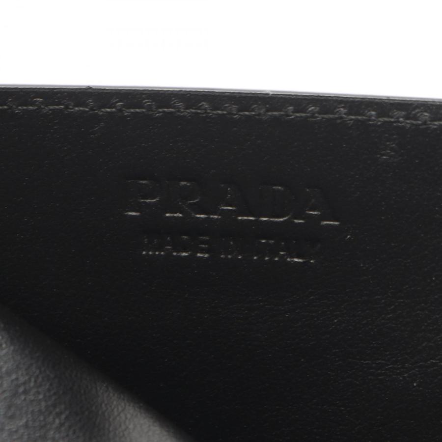 PRADA（プラダ） カードケース アクセサリー レザー ブラック系 2M1223