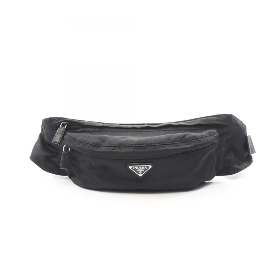 PRADA プラダ ナイロン ボディバッグ ウエストバッグ ブラック 三角ロゴ PRADA（プラダ） トライアングルロゴ ウエストバッグ ボディバッグ