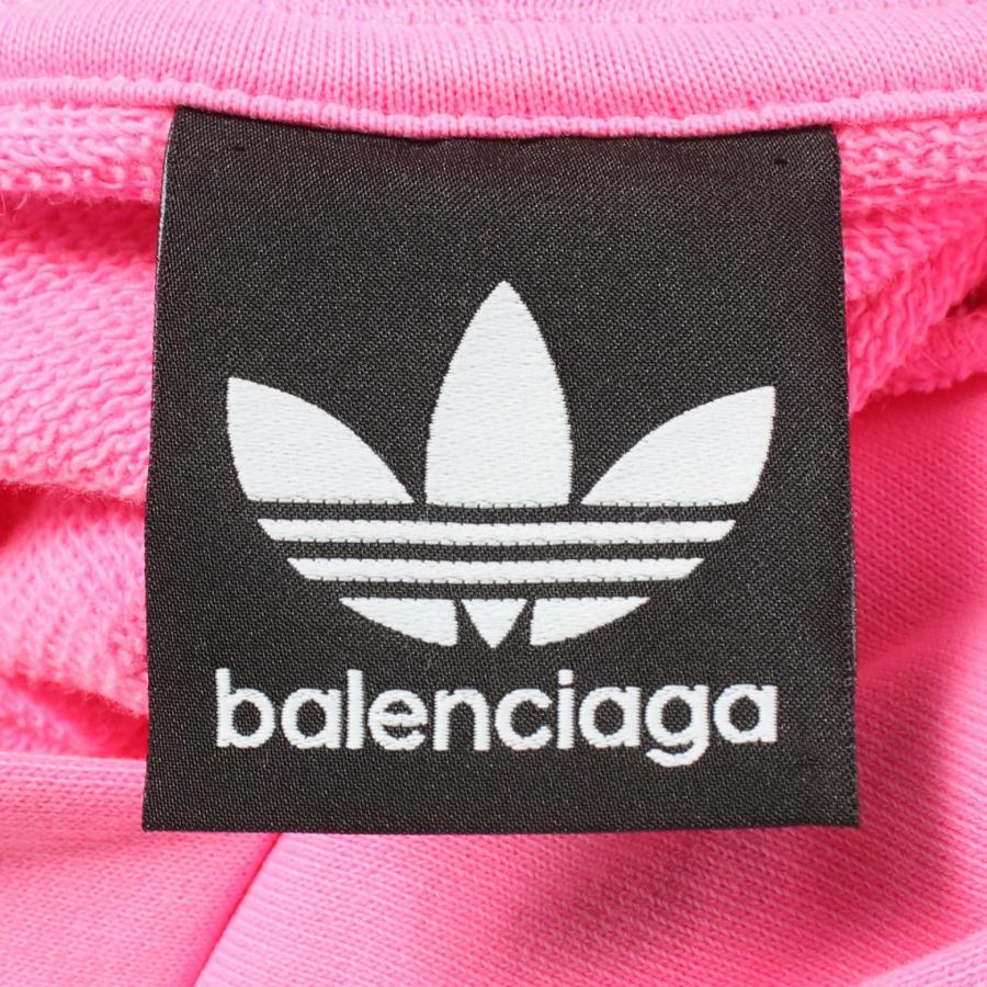 アディダスバレンシアガ　オーバーサイズフーディー　サイズ3 ピンク BALENCIAGA（バレンシアガ） BALENCIAGA BALENCIAGA × adidas ロゴ刺繍