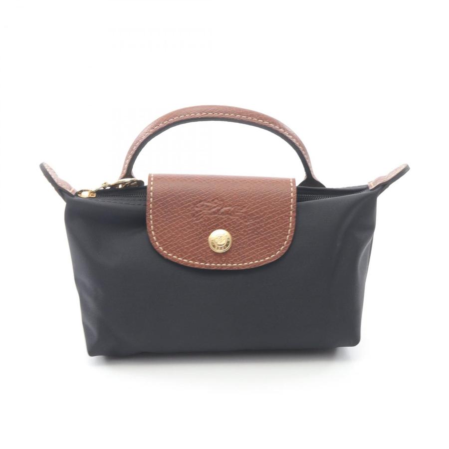 ⚫︎未使用⚫︎LONGCHAMP ハンドバッグ ブラック ブラウン LONGCHAMP（ロンシャン） ル プリアージュ オリジナル ポーチ