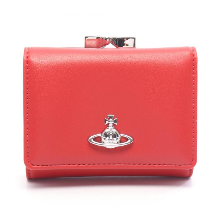 【新品】ヴィヴィアンウエストウッド　三つ折り財布　赤 ヴィヴィアンウエストウッド Vivienne Westwood SMALL FRAME WALLET 三