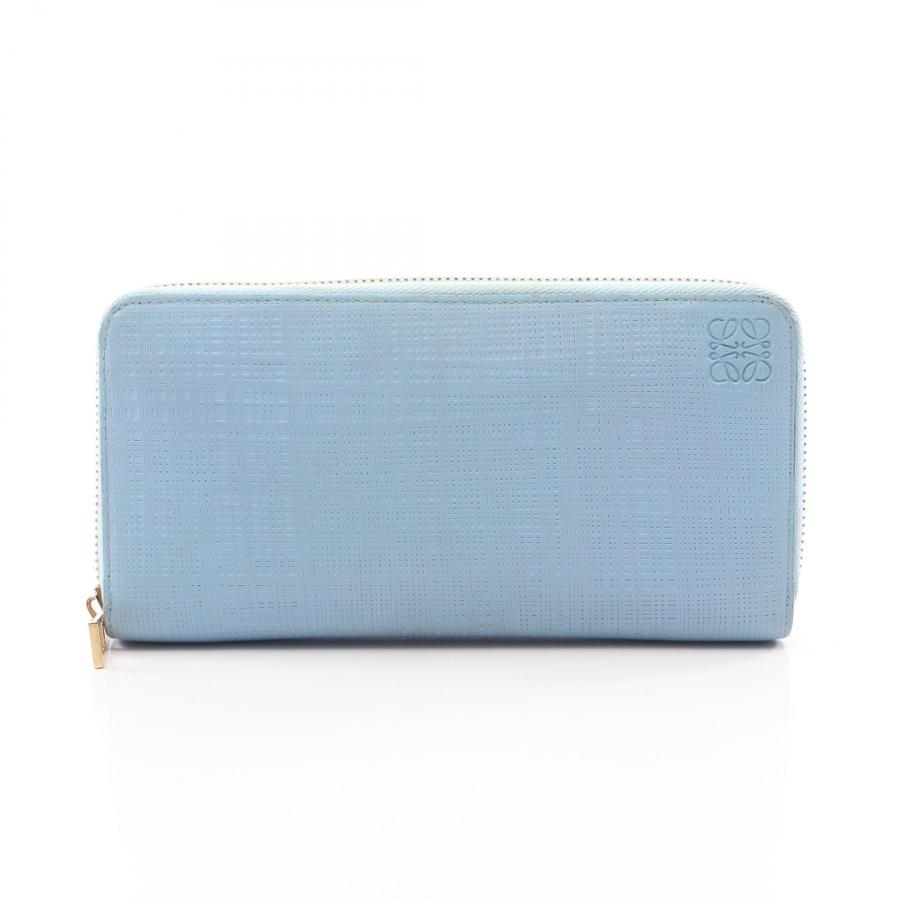 LOEWE（ロエベ） リネン ジップ アラウンド ウォレット ラウンド長財布