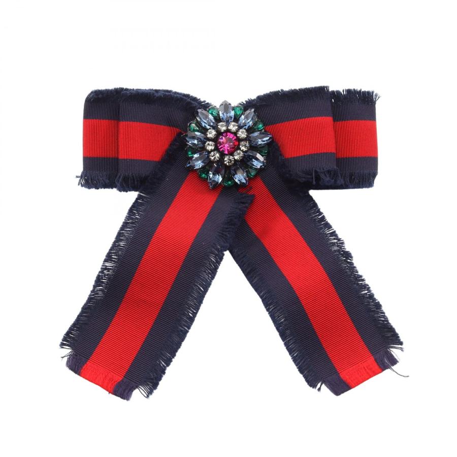 GUCCI（グッチ） ウェブ グログラン リボン ブローチ アクセサリー 