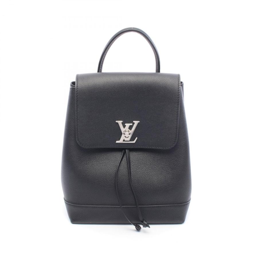 ルイヴィトン LV ロックミー リュック バックパック 黒 レザー ターンロック LOUIS VUITTON（ルイ・ヴィトン） ロックミー バックパック リュック