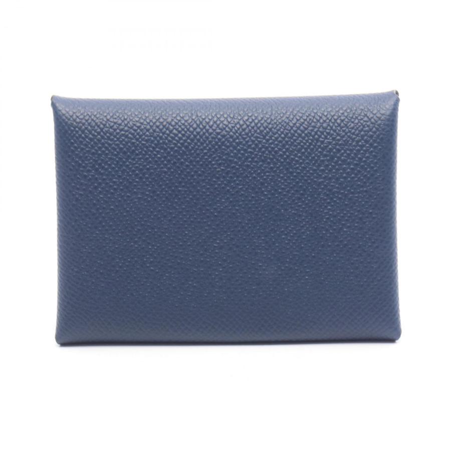 HERMES（エルメス） カルヴィデュオ ブルーネイビー コインケース 財布