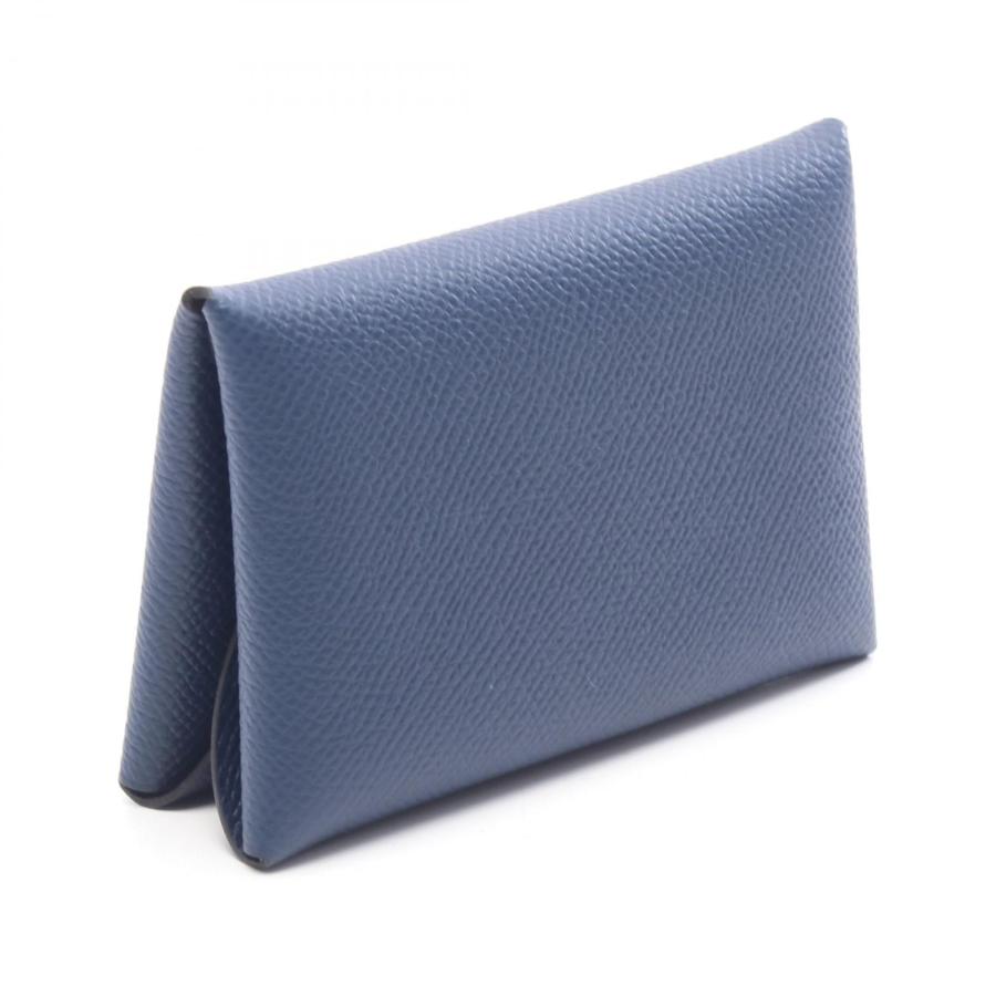 HERMES 新品　カルヴィデュオ　ブルーニュイ　ネイビー カード小銭入れ HERMES（エルメス） カルヴィデュオ ブルーネイビー コインケース 財布