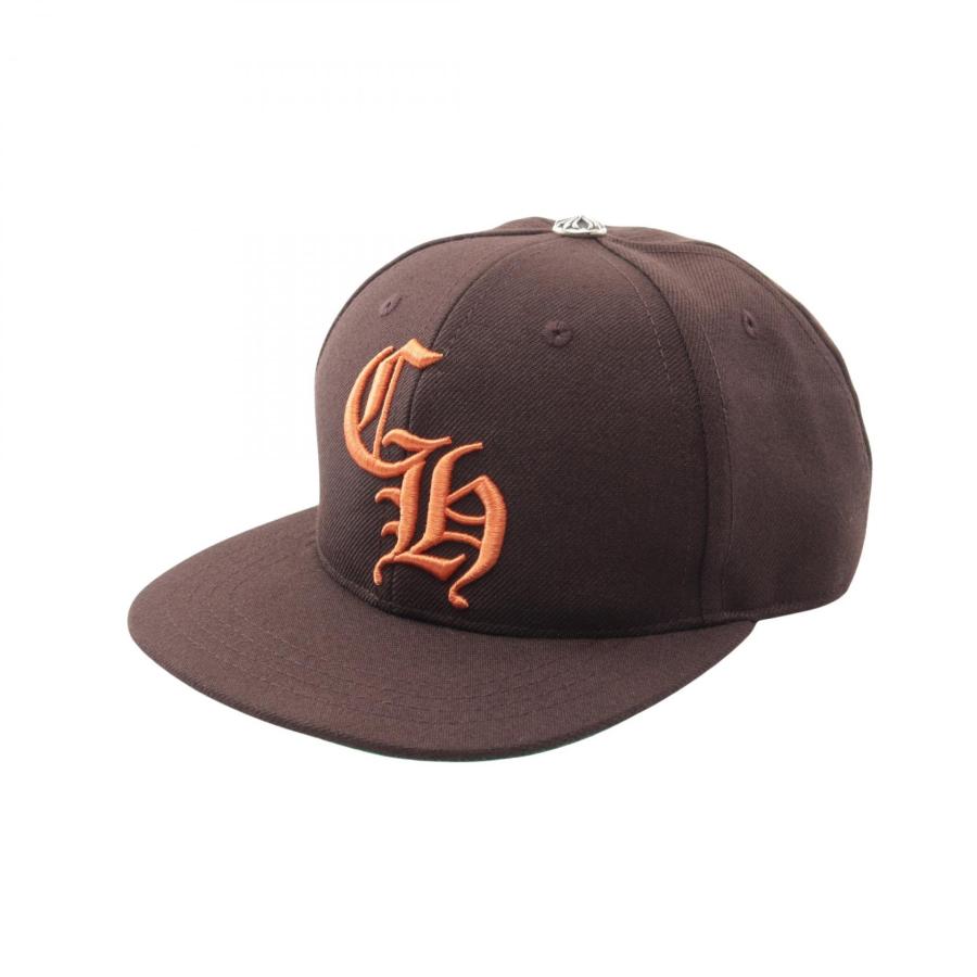 【超美品】CHROME HEARTS 6 Panel CH Cap ブラウン クロムハーツ CHROME HEARTS 6パネル CH キャップ 帽子 コットン