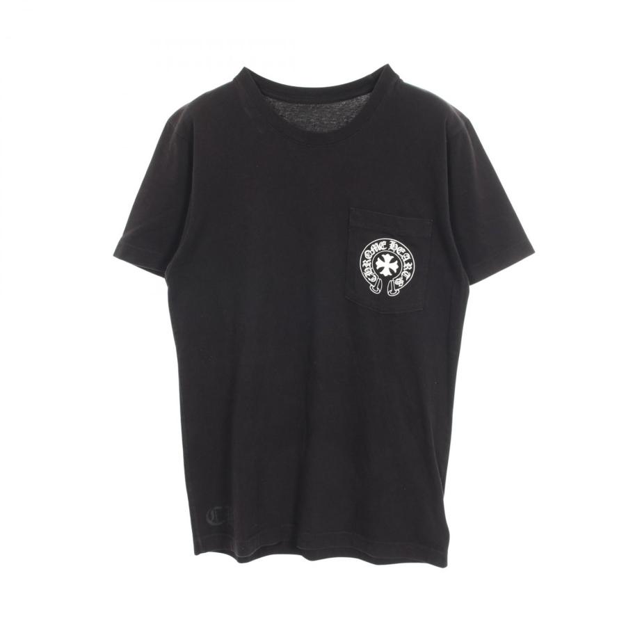 【JPタグ】クロムハーツ CHプリント メッシュ 半袖Tシャツ ブラック XL クロムハーツ CHROME HEARTS 東京限定 バックプリント ポケット付き