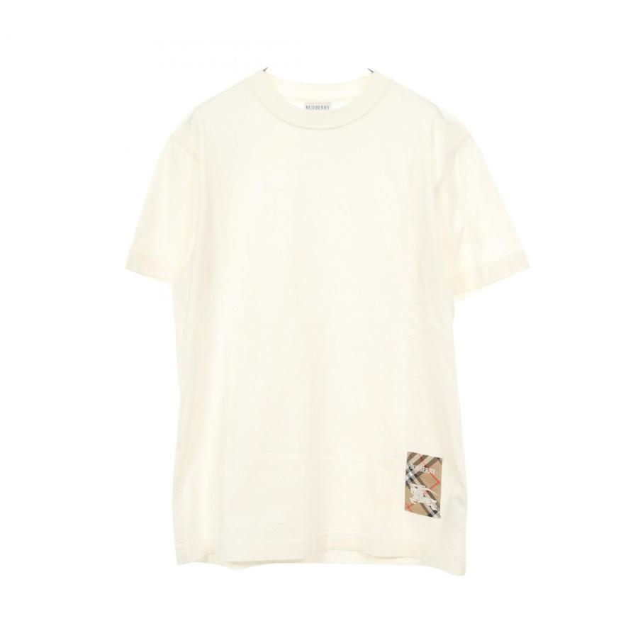 BURBERRY - バーバリー BURBERRY Tシャツ 半袖Tシャツ 衣料品 トップス コットン レディース ホワイト系 4073740 【中古】 BURBERRY（バーバリー） 半袖Tシャツ 衣料品 トップス コットン