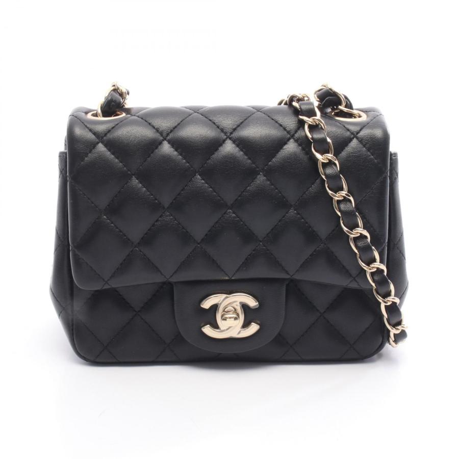 シャネル CHANEL ミニマトラッセ ショルダーバッグ バッグ ラムスキン（羊革） レディース ブラック系 A35200 【中古】 CHANEL（シャネル） ミニマトラッセ ショルダーバッグ バッグ