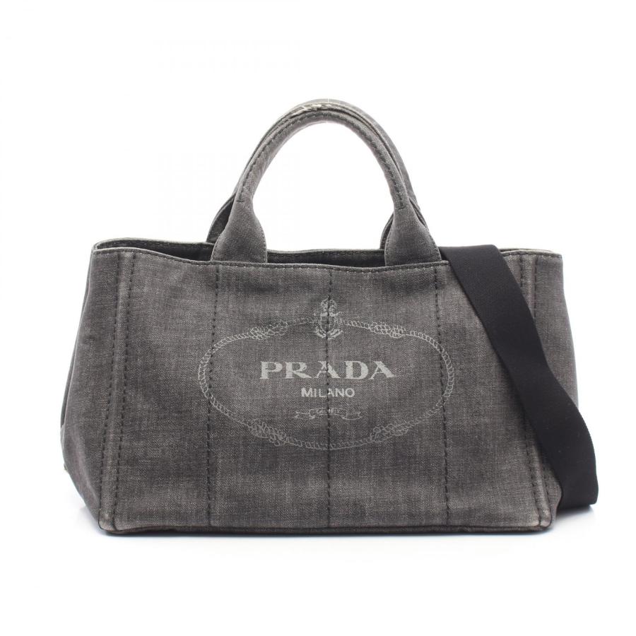 PRADA プラダ　カナパ　グレー トートバッグ PRADA（プラダ） PRADA CANAPA DENIM カナパ 2WAY トートバッグ バッグ