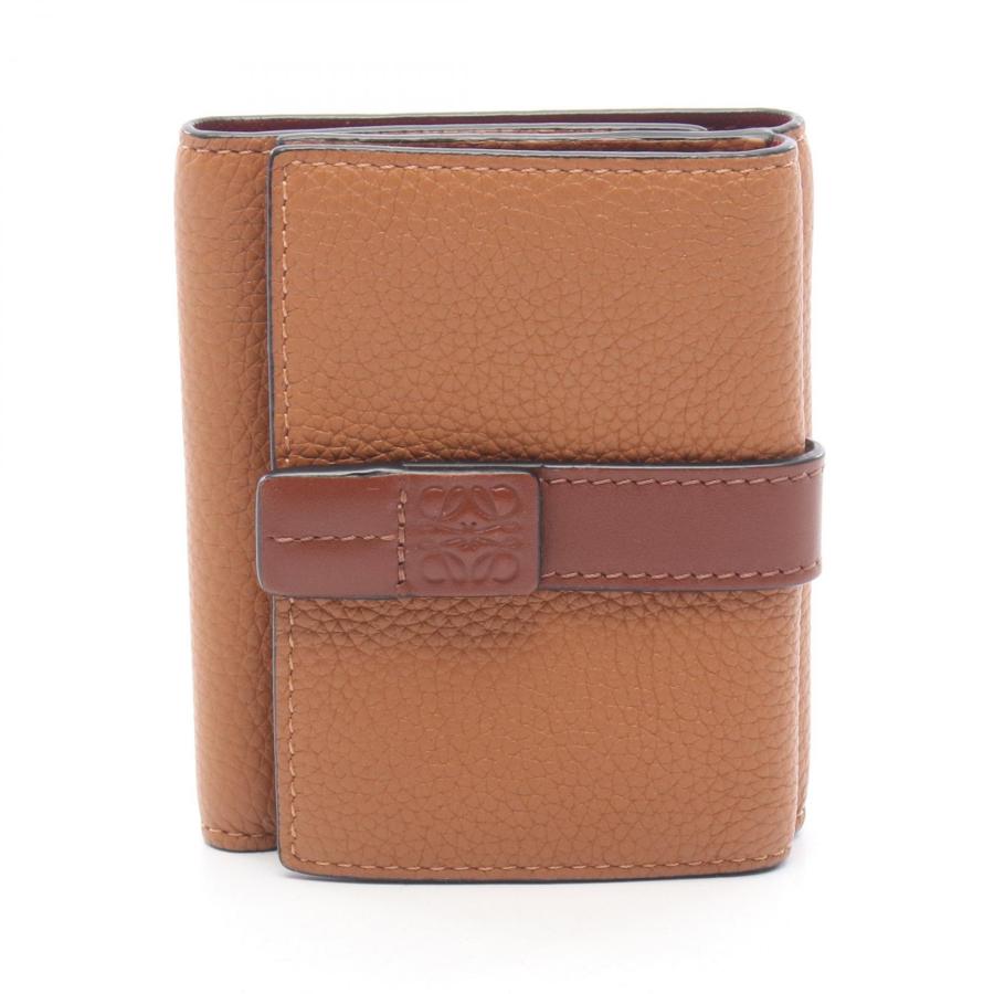 LOEWE ロエベ トライフォールド カーフレザー 三つ折り財布 ベージュ系 LOEWE（ロエベ） トライフォールド ウォレット 三つ折り財布 財布