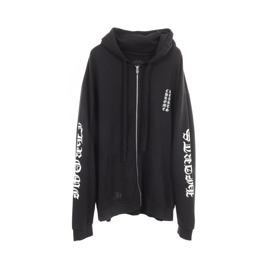 クロムハーツ CHROME HEARTS バーティカルロゴ 裏起毛 パーカー 衣料品