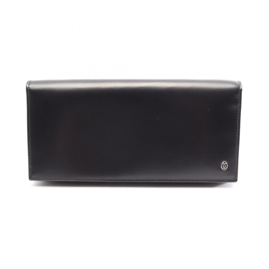 Cartier（カルティエ） パシャ 二つ折り長財布 財布 レザー ブラック系