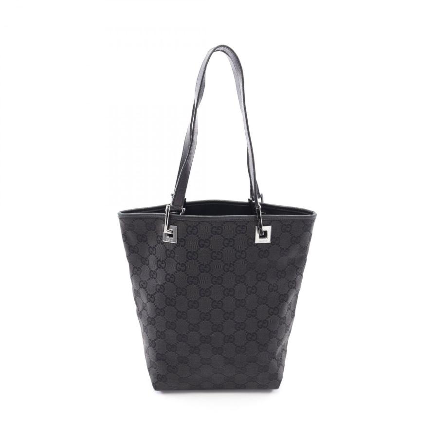 GUCCI GGキャンバス トートバッグ　黒 GUCCI（グッチ） GUCCI GGキャンバス トートバッグ バッグ キャンバス