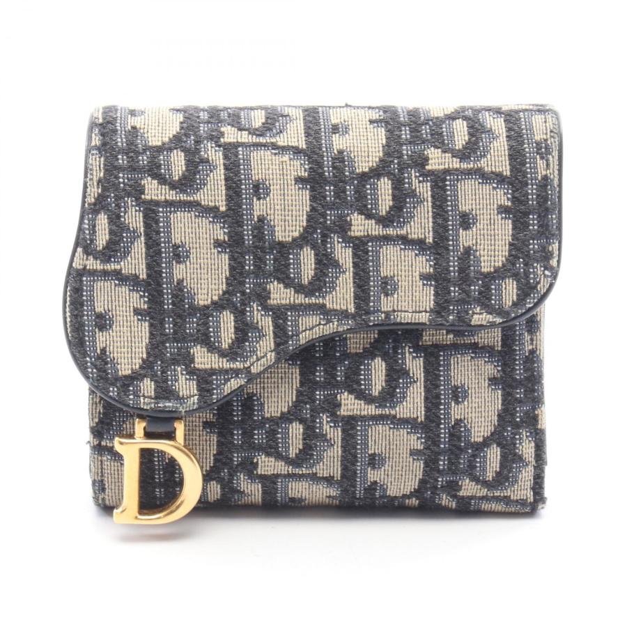ディオール Dior SADDLE サドル オブリーク 三つ折り財布 財布