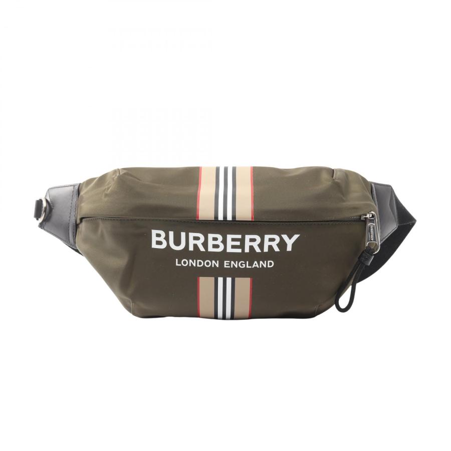 バーバリー BURBERRY SONNY ウエストバッグ ボディバッグ バッグ ナイロン レザー メンズ カーキ系 80357661 【中古】 BURBERRY（バーバリー） BURBERRY SONNY ウエストバッグ ボディバッグ