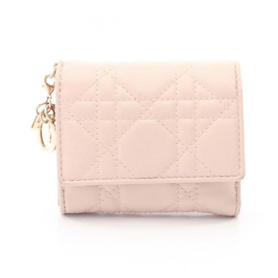 ディオール Dior LADY DIOR ロータスウォレット カナージュ コンパクト