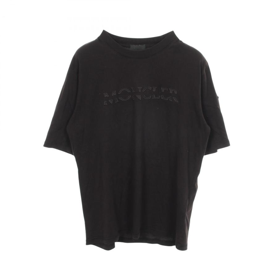 MONCLER（モンクレール） ロゴ刺繍 クルーネック 半袖Tシャツ 衣料品