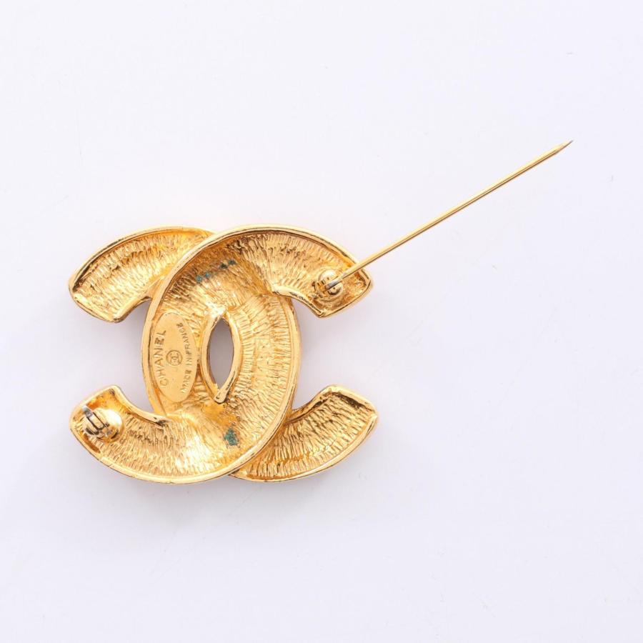 爆買 シャネル CHANEL ココマーク ブローチ アクセサリー GP（ゴールドメッキ） ゴールド系 【中古】_1