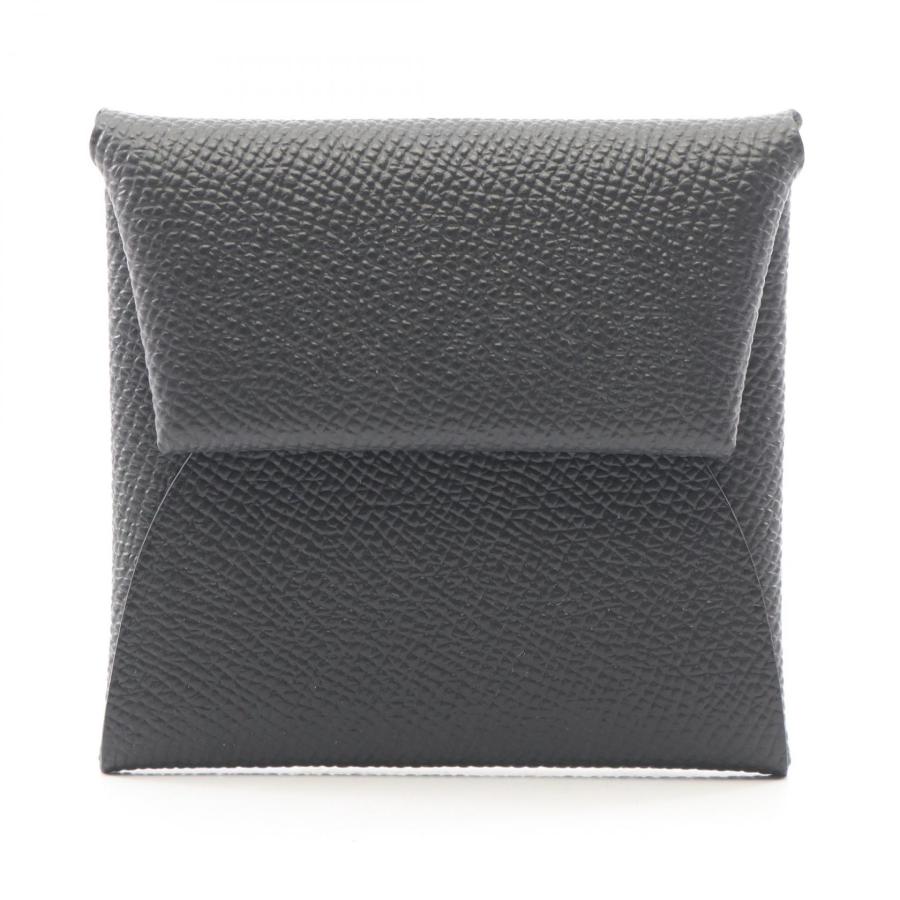 【未使用級】エルメス バスティア ブラック ヴォーエプソン HERMES HERMES（エルメス） バスティア コインケース 財布 レザー ヴォー