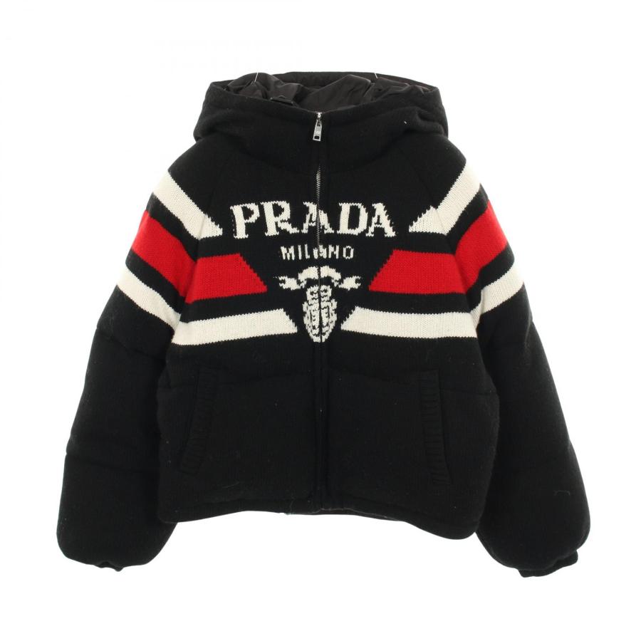PRADA（プラダ） ダウンジャケット 衣料品 アウター ウール ブラック系 