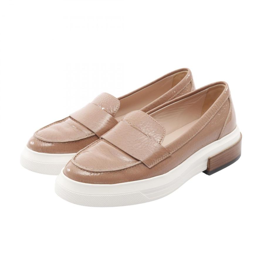 【極美品】TOD'Sトッズパテントレザー　ローファー　ダークブラウン トッズ TOD'S ローファー 靴 パテントレザー ブラウン系 【中古