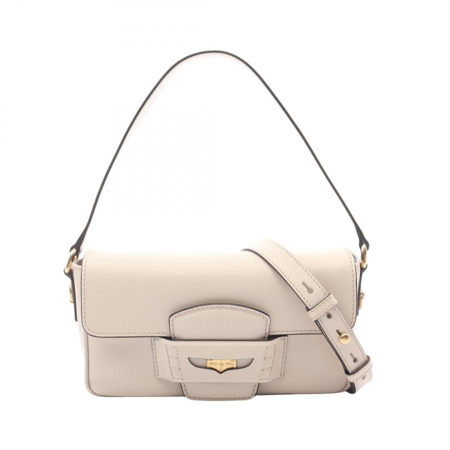 ミュウ Miu CRM FINE CALF ペニー ハンドバッグ バッグ レザー
