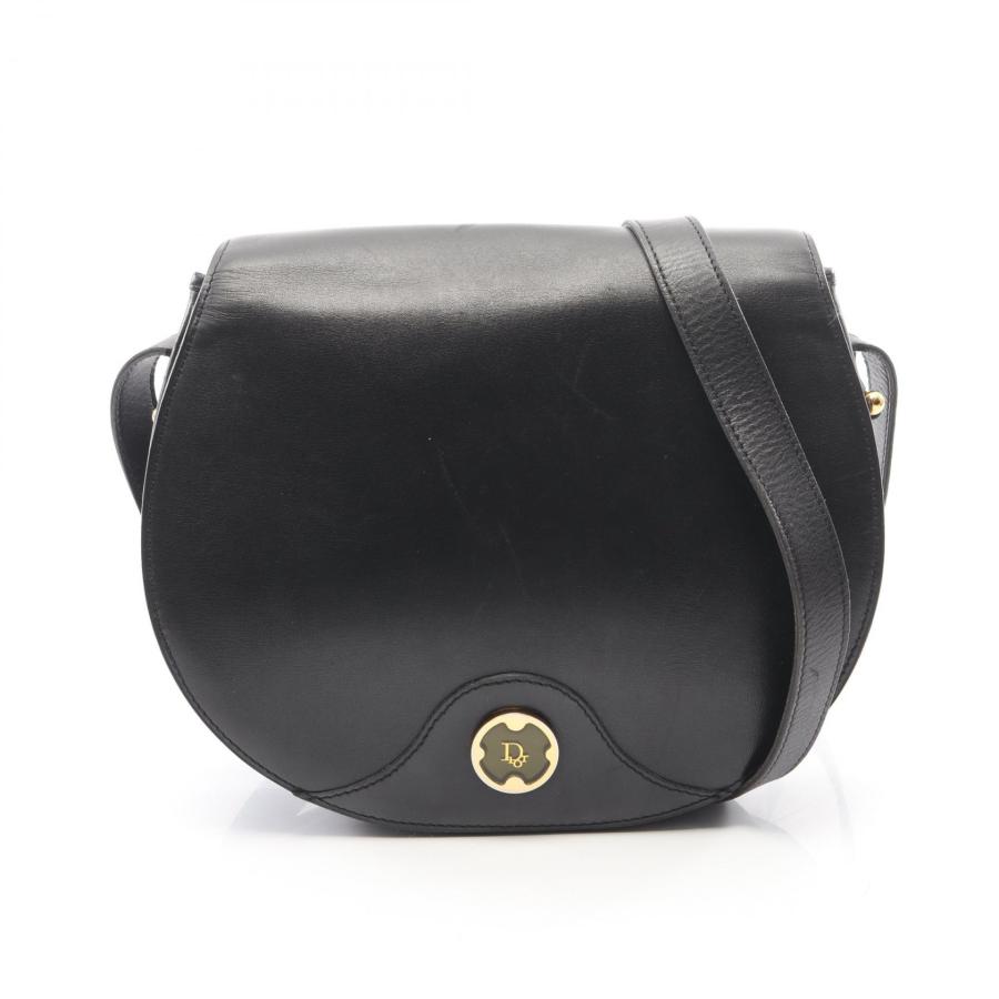 ディオール Dior ショルダーバッグ バッグ レザー ブラック系 【中古