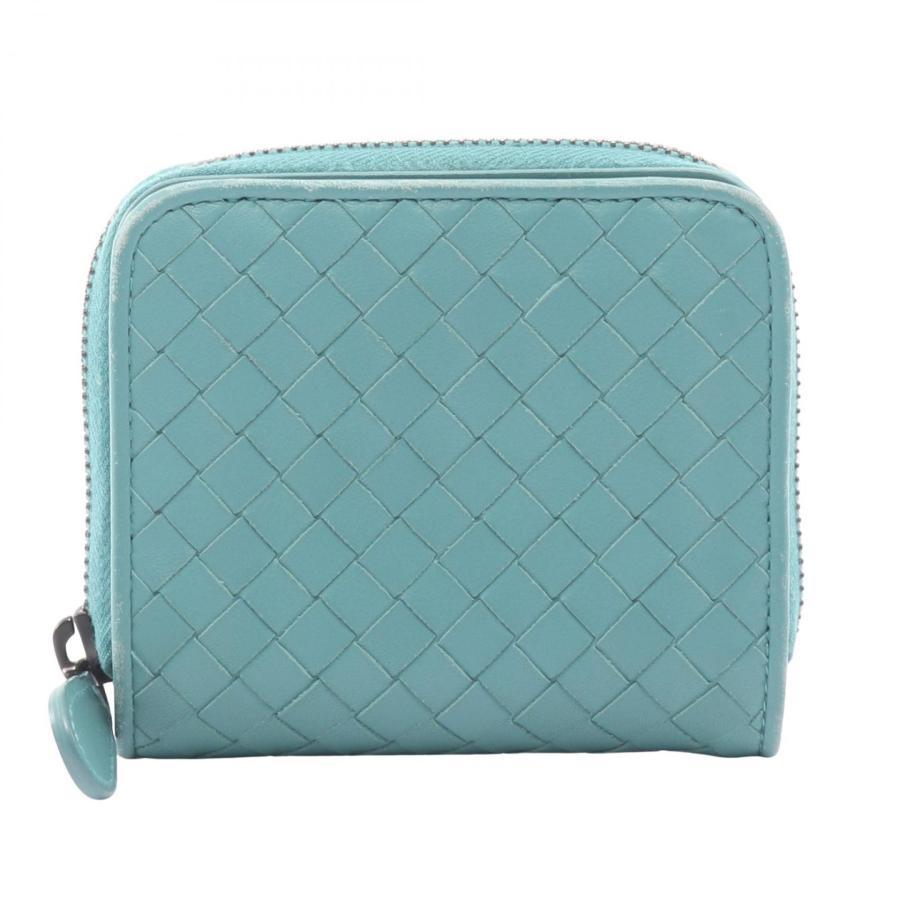 ボッテガヴェネタ BOTTEGA VENETA イントレチャート 二つ折り財布 財布 レザー レディース グリーン系 624048 【中古】 ボッテガヴェネタ BOTTEGA VENETA イントレチャート 二つ折り財布 財布