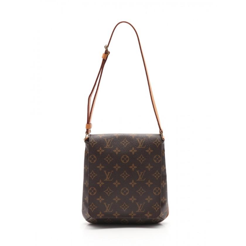 【★安心の定価販売★】 ルイ ヴィトン LOUIS VUITTON ポシェット ミュゼットサルサ ショートストラップ モノグラム ショルダーバッグ PVC レザー 茶 M51258 レディース, 駒のり:一番摘み焼のり工場直行便 078e289f